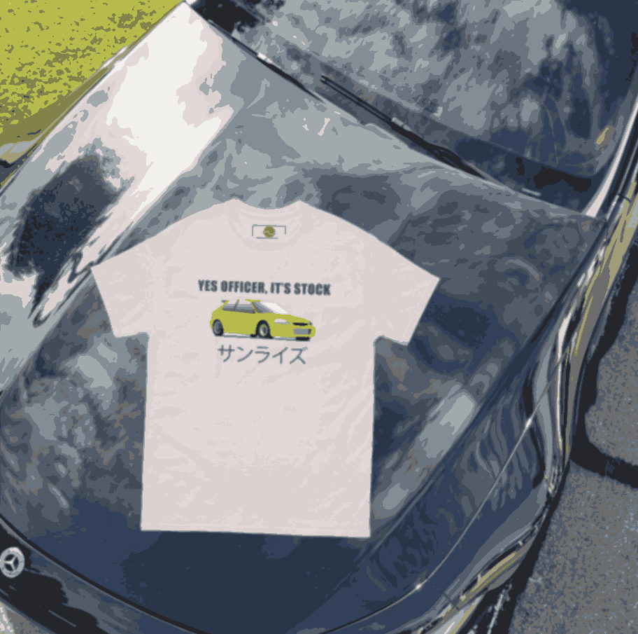'Yes Officer, It's Stock' Graphic JDM T-Shirt